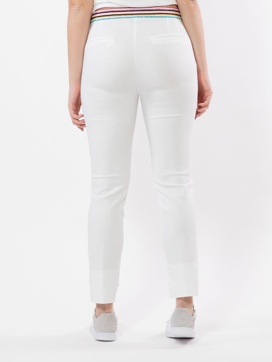 Pants Γυναικείο Υφασμάτινο Παντελόνι Λευκό