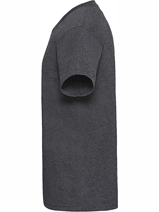Fruit of the Loom Valueweight V Τ Men's Short Sleeve Promotional T-Shirt Dark Heather Grey