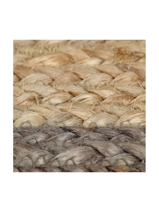 vidaXL Handmade Rug Round Summer Wicker Gray