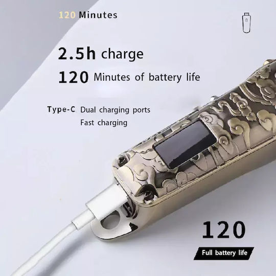 Kemei Rechargeable Hair Clipper Gold KM-2130