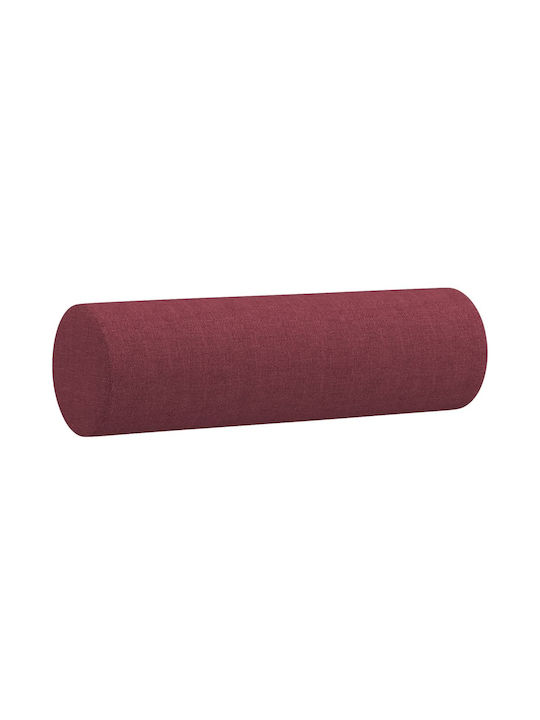 Dreisitzer Sofa Rot mit Dekokissen 198x77x80cm