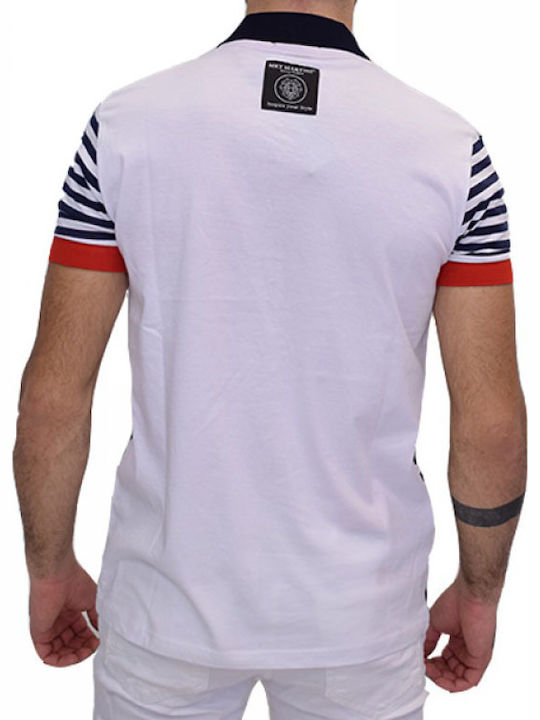 T-shirt White Blue