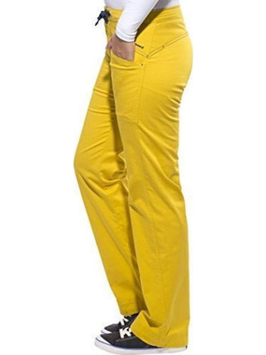 Black Diamond Credo Women's Climbing Long Trousers Yellow