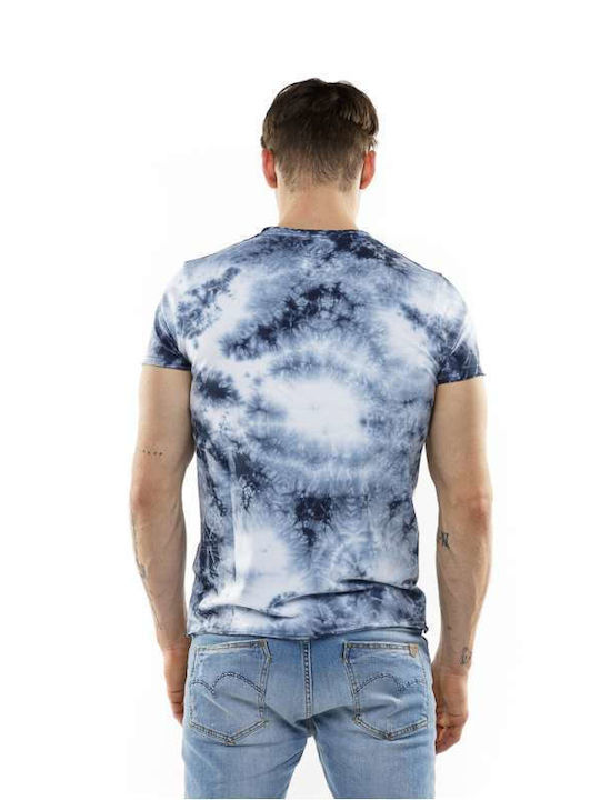 Devergo Bluza Bărbătească cu Mânecă Scurtă ''TIE DYE''