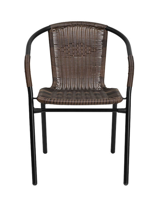 Gartenstühle Epiplo-Fos Rattan Sc-037 Braune 54x61x73cm