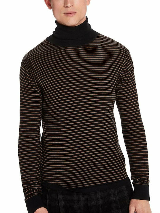 Scotch & Soda Herren Langarm-Pullover Rollkragen BLACK