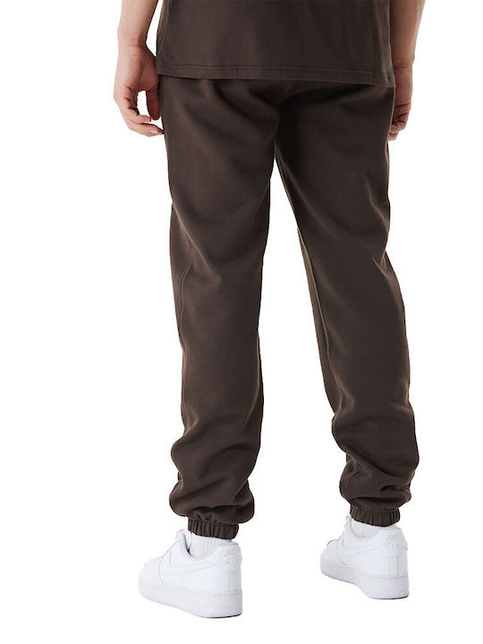 New Era Men's Sweatpants with Rubber Dark Brown