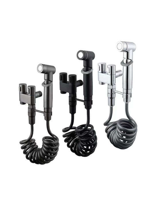 AZ-100 Wall Mounted Bidet Set Gun Metal