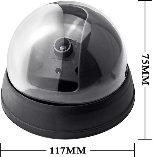 Cameră De Supraveghere Falsă Tip Dome Neagră