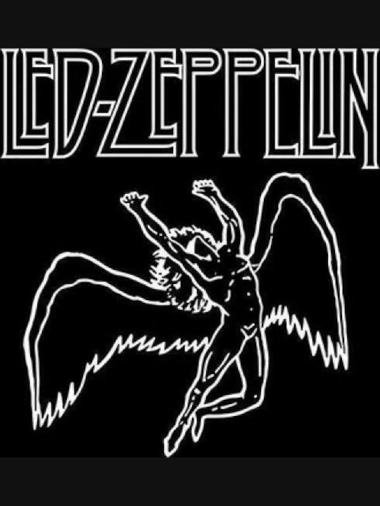 Takeposition Φούτερ με Κουκούλα Led Zeppelin Μαύρο