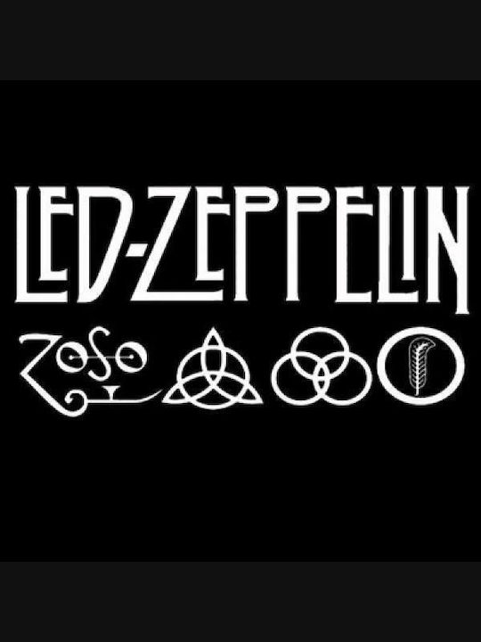 Takeposition Jachetă cu glugă Led Zeppelin Neagră