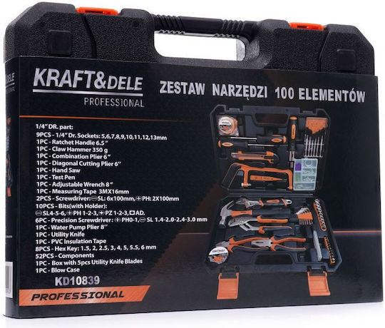 Kraft & Dele Valiza cu 100 Unelte