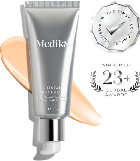 Medik8 Crystal Retinal 10 Moisturizing & Anti-aging Serum Face with Retinal & Peptides for Firming & Revitalization 30ml