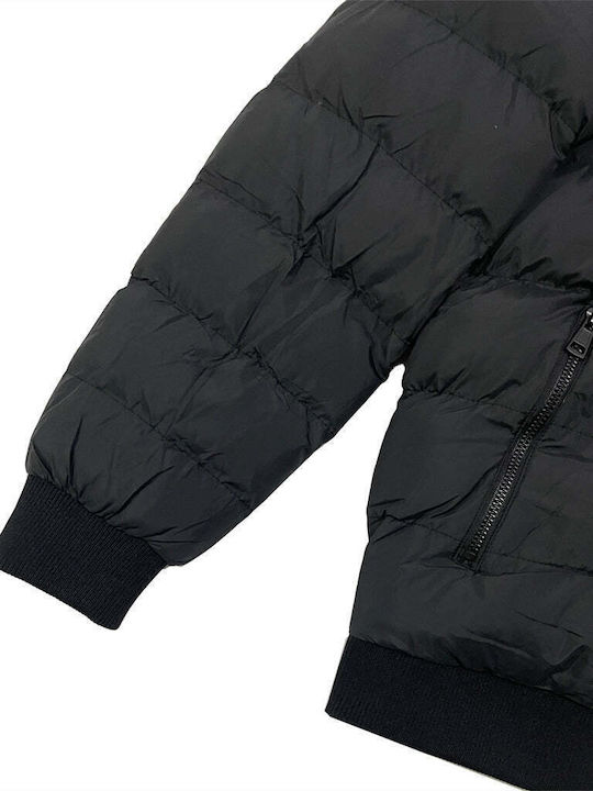 Ustyle Men's Winter Puffer Jacket BLACK