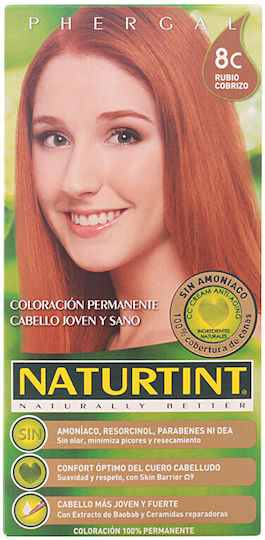 Naturtint Боя За Коса Без Амоняк 8C Рус Огнено Кестеняв