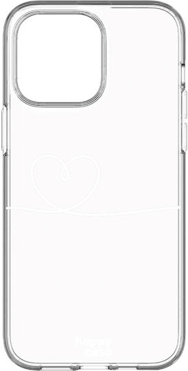 HappyCase Print Back Cover Σιλικόνης Διάφανο (iPhone 14 Pro)