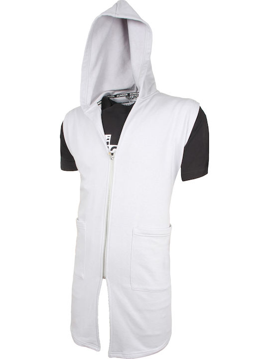 Men's Cardigan with Hood Beige