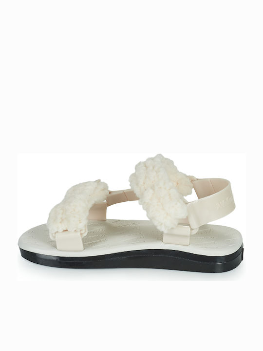 Flache Sandalen für Damen in Beige Farbe