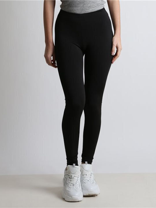 Chica Frauen Leggings Hochgeschnitten Μαύρο.