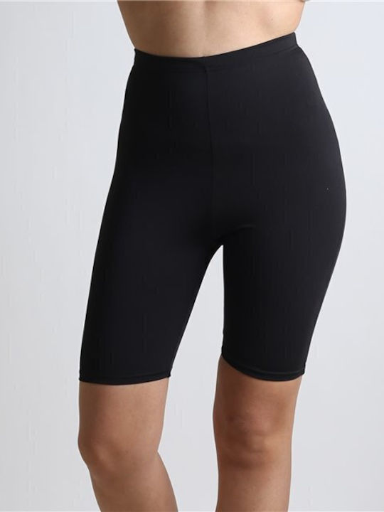 Chica Frauen Leggings Hochgeschnitten Μαύρο.