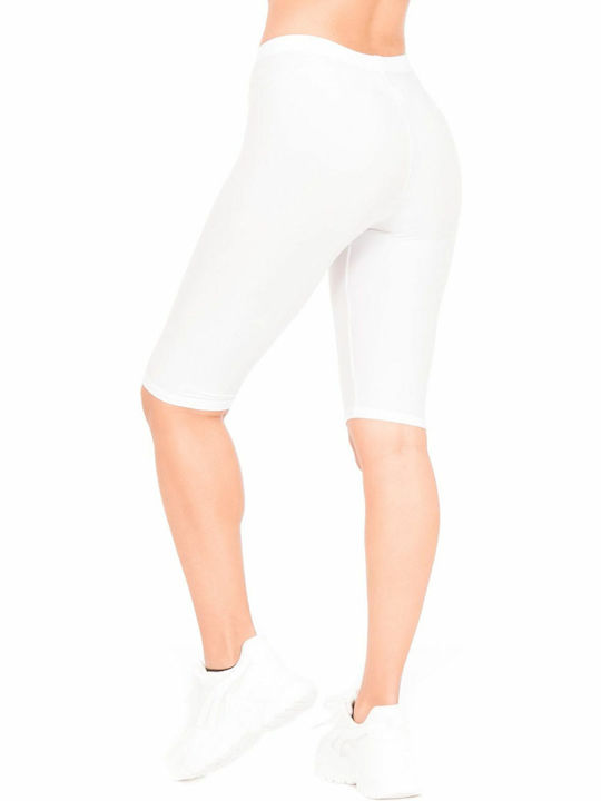 Women's Legging Shorts White