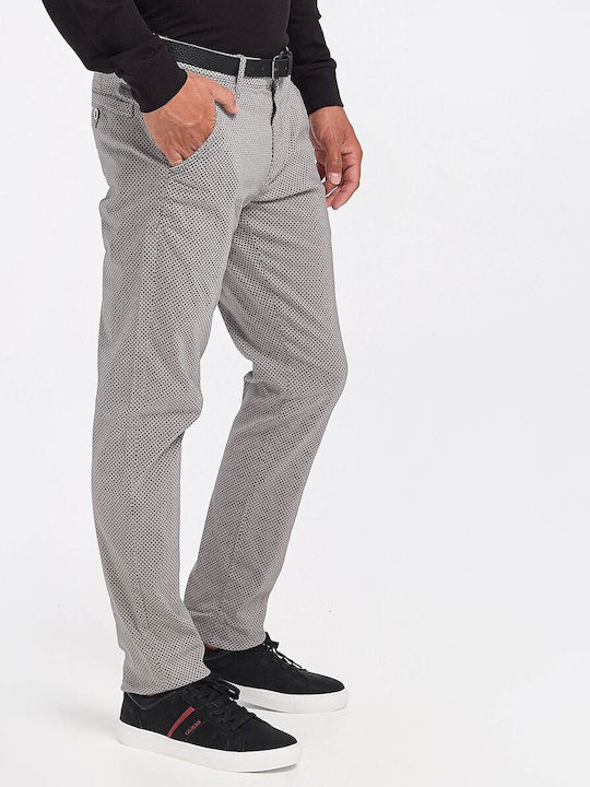 Lindbergh Men's Trousers Chino Elastic in Slim Fit Greene