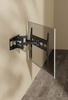 Powertech PT-1130 PT-1130 Wall TV Mount with Arm up to 80" and 40kg Black