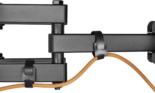 Powertech PT-1130 Βάση Τηλεόρασης Τοίχου με Βραχίονα έως 80" και 40kg Μαύρο