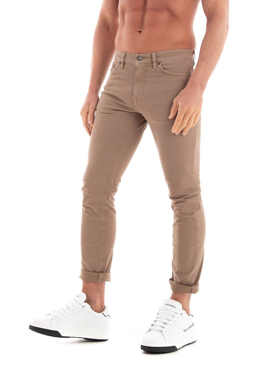 Gant Pantaloni de Bărbați din Jean în Croială Normală Light Brown