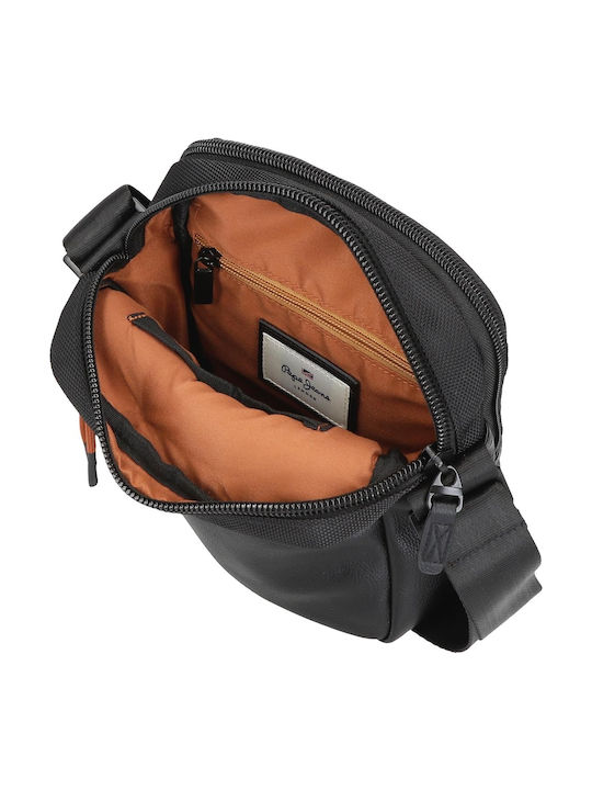 Egham Herrentasche Schulter / Crossbody Schwarz