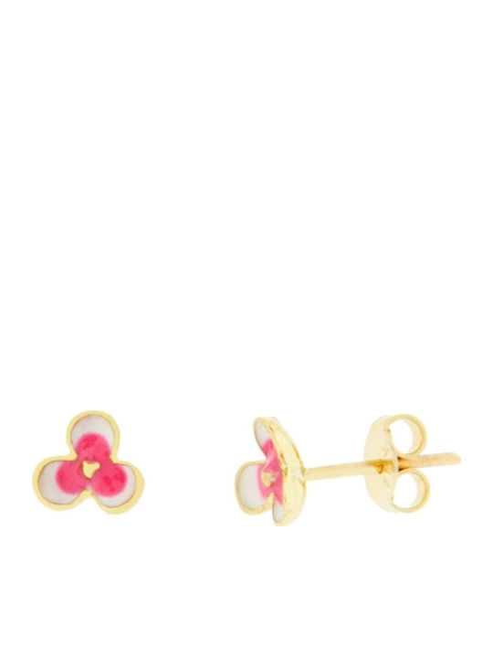 Xrisokosmima Карфоти Детски Обеци от Злато 14K