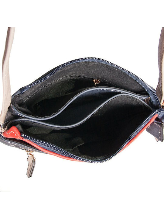 V-store Leather Women's Bag Crossbody Navy Blue