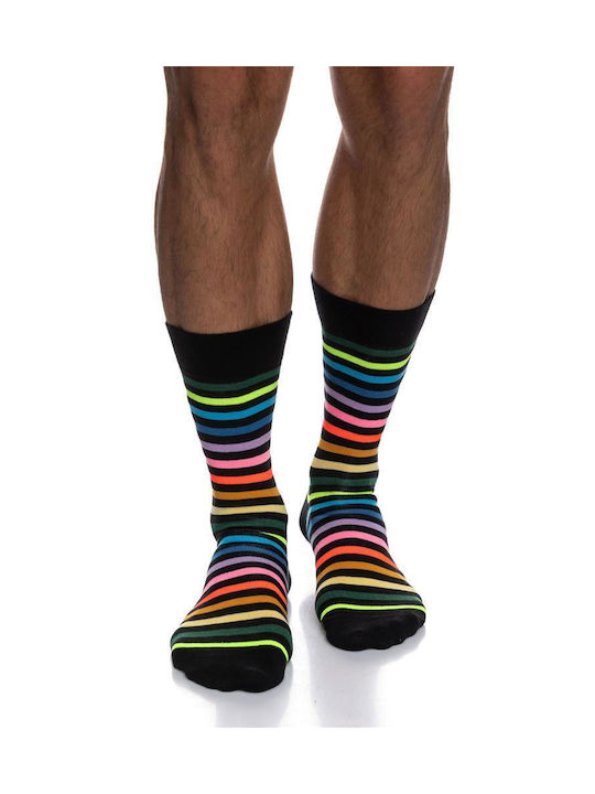 Inizio Herren Gemusterte Socken BLACK 1Pack