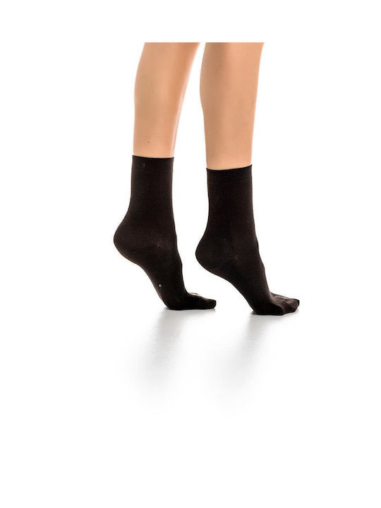 Inizio Women's Solid Color Socks CAFE