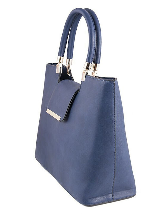 V-store Women's Bag Hand Navy Blue