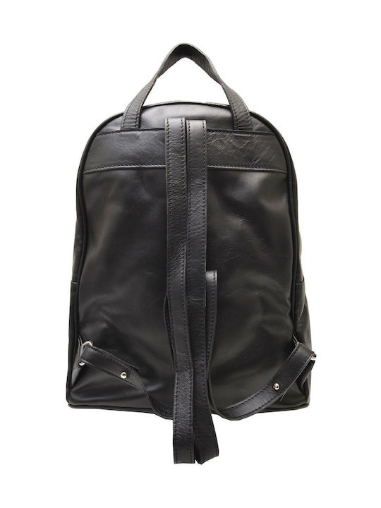 Dermatina 100 Κωδικοσ Leather Women's Bag Backpack Black