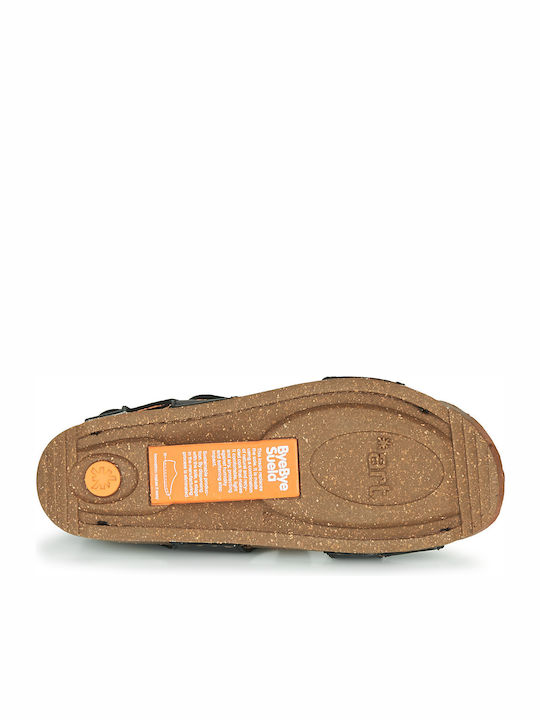 Women's Flat Sandals in Black Color