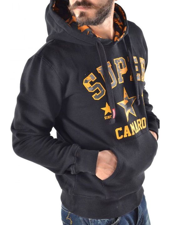 Camaro Men's Sweatshirt with Hood Gray