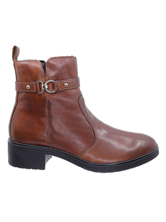 Imac Women's Leather Boots Tabac Brown