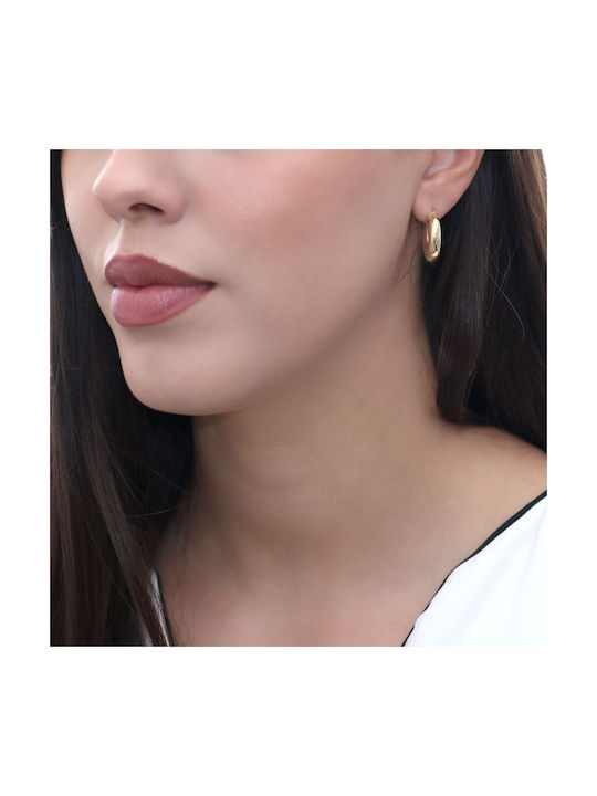 Earrings Hoops made of Gold 18K