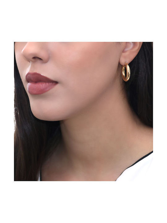 Earrings Hoops made of Gold 18K