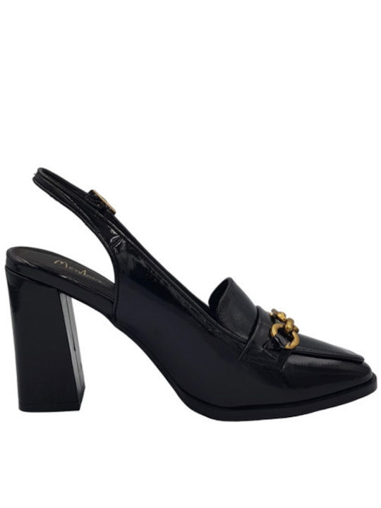 Menbur Anatomic Patent Leather Black Heels