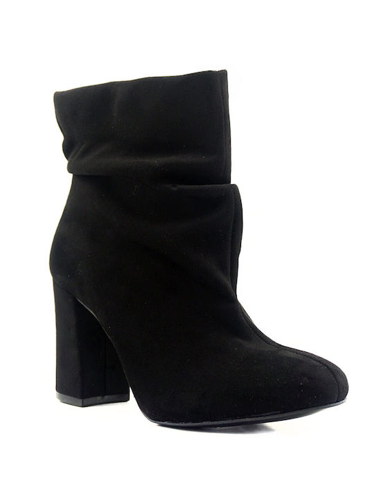 S.Piero Suede Women's Ankle Boots Black