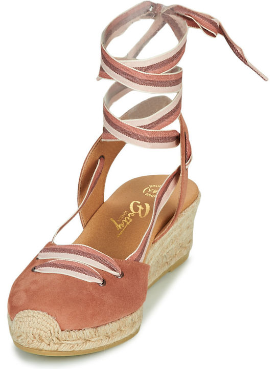Ojord Women's Platforms In Espadrille Style Pink