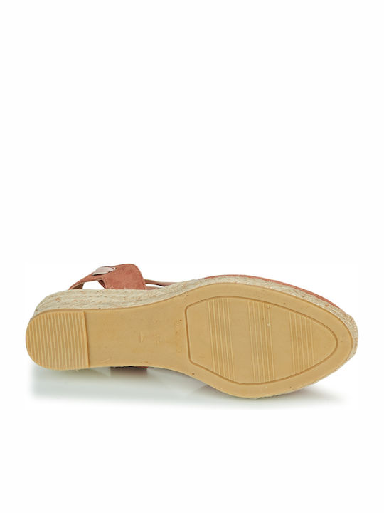 Ojord Women's Platforms In Espadrille Style Pink