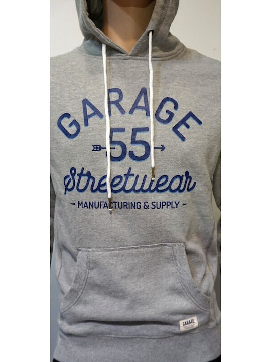 Garage Fifty5 Hanorac pentru bărbați cu glugă Gri