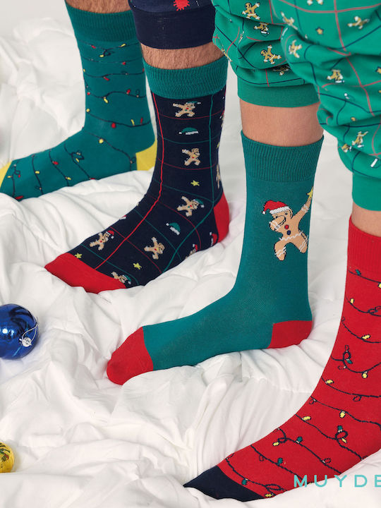 Muydemi Дамски Коледни Чорапи Multicolored 3Пакет