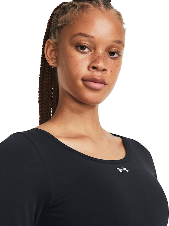 Under Armour Seamless Γυναικεία Ισοθερμική Μακρυμάνικη Μπλούζα Μαύρη