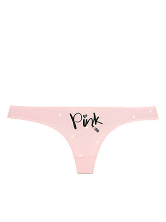 Βαμβακερά Γυναικεία String MultiPack Pink