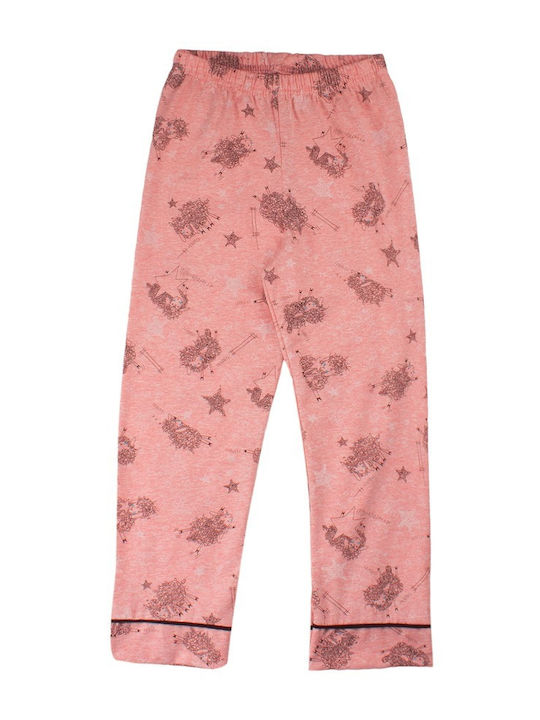 Sexen Kinder Schlafanzug Sommerlich Baumwoll Rosa